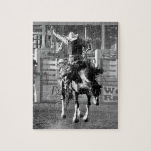 Puzzle Cavalier de Rodéo Cheval qui Ruelle 8 Secondes pou