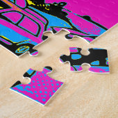 Puzzle Cavalier de scooter volant - Scooter de stunt (Côté)