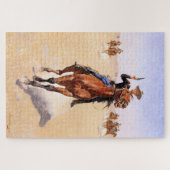 Puzzle Cavalier des Plaines (Cowboy Horse Rider) (Horizontal)