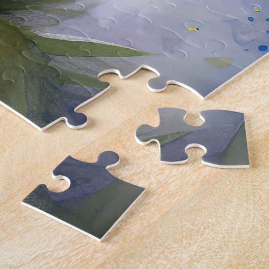 Puzzle Cavalier King Charles Spaniel avec Oeufs de Pâques (Côté)