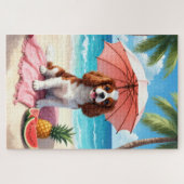 Puzzle Cavalier King Charles Spaniel Beach Scene (Horizontal)