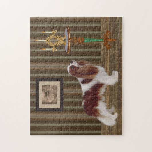 Puzzle Cavalier King Charles Spaniel Chien Art (Vertical)