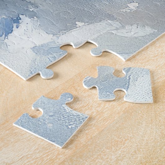 Puzzle Cavalier King Charles Spaniel Dog Sledge Christmas (Côté)