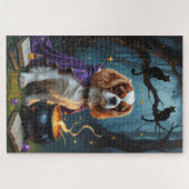 Puzzle Cavalier King Charles Spaniel Fantaisie Halloween (Horizontal)