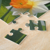 Puzzle Cavalier King Charles Spaniel Fleurs de printemps (Côté)