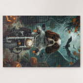 Puzzle Cavalier King Charles Spaniel Halloween Épouvantab (Horizontal)