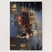 Puzzle Cavalier King Charles Spaniel Noël Festive (Vertical)