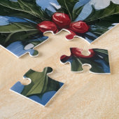 Puzzle Cavalier King Charles Spaniel Noël Phare (Côté)