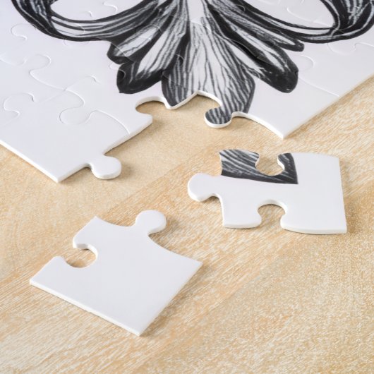 Puzzle Cavalier King Charles Victorian Etching Valentine (Côté)