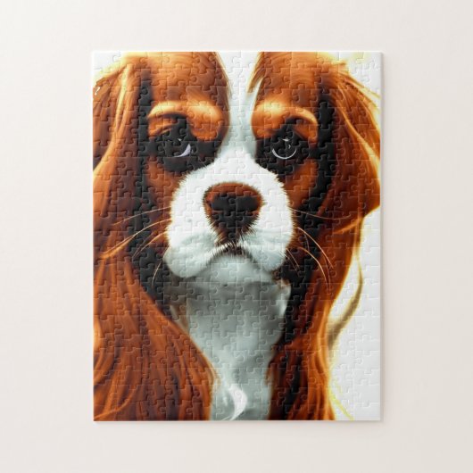 Puzzle cavalier roi charles spaniel blenheim anime (Vertical)