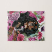 Puzzle cavalier roi charles spaniel PUZZLE| Noir et tan (Horizontal)