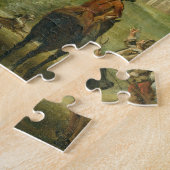 Puzzle Cavaliers faisant une pause par les ruines de (Côté)