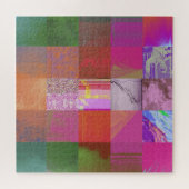 Puzzle CD1FE646 Abstrait Motif de Grille d'Art de Glitch (Horizontal)