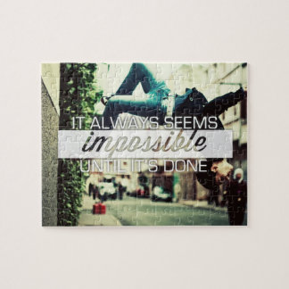 Puzzle Ce semble toujours Impossble - citation de