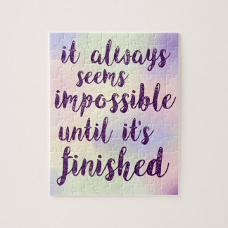 Puzzle Ce semble toujours impossible