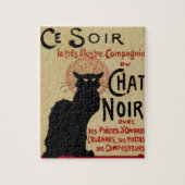 Puzzle Ce Soir Conversation Noir Chat noir, Art Nouveau V (Vertical)