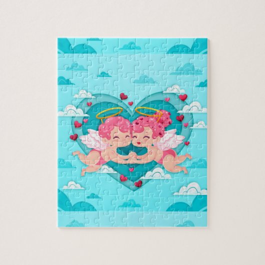 Puzzle Célébration Coeurs d'amour (Vertical)
