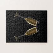 Puzzle Célébration de champagne Noël Nouvel An (Horizontal)