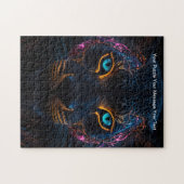 Puzzle Celestial Guardian - Neon Black Leopard (Horizontal)