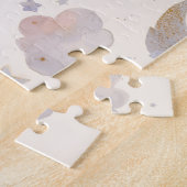 Puzzle Celestial Moon Stars Clouds Watercolor Pastels (Côté)