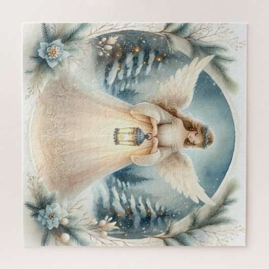 Puzzle Celestial Winter Angel Lantern of Hope (Horizontal)