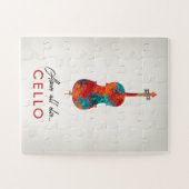 Puzzle Cello - Bright Colorée Music (Horizontal)