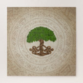 Puzzle Celtic Oak Tree of life -Yggdrasil (Vertical)