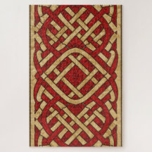 Puzzle celtique gallois en forme de nœuds