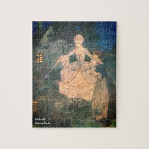 Puzzle Cendrillon Fée Godmère Vieux livre Illustration