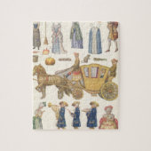 Puzzle Cendrillon, jouets en papier de poupée victorienne (Vertical)