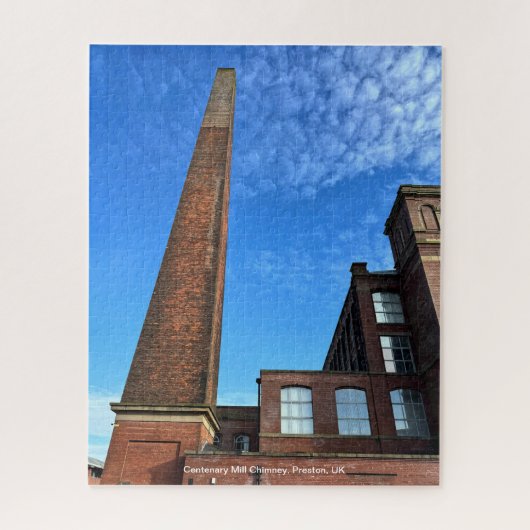 Puzzle Centenary Mill Chimney, Preston, England, UK (Vertical)