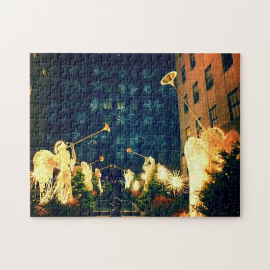 Puzzle central de New York Rockefeller - anges (Horizontal)