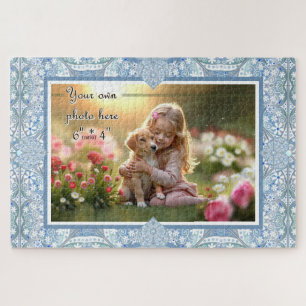 Puzzle Céramique Lace Bleu clair