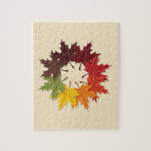 Puzzle Cercle feuille (Vertical)