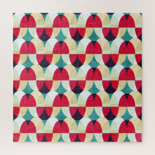 Puzzle Cercle vintage, motif abstrait transparent.