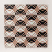 Puzzle Cercles Brown géométriques Conception transparente (Horizontal)