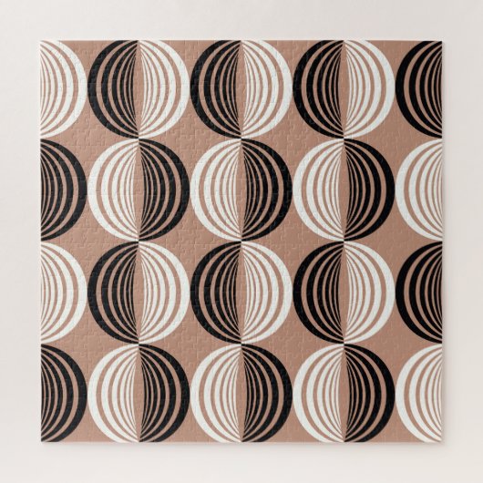 Puzzle Cercles Brown géométriques Conception transparente (Vertical)
