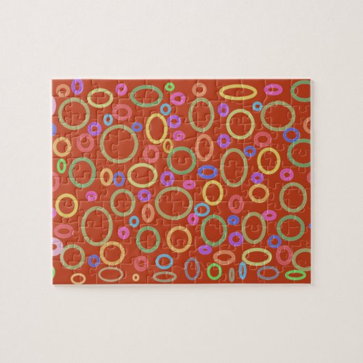 Puzzle cercles colorés motif (Horizontal)