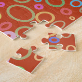 Puzzle cercles colorés motif (Côté)