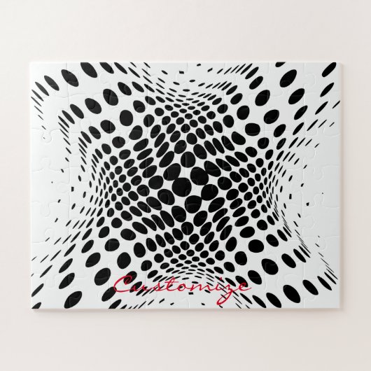 Puzzle Cercles demi-tons Abstraits X (Horizontal)
