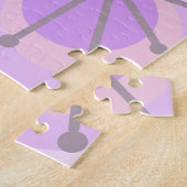 Puzzle Cercles du milieu du siècle Starburts Lavender (Côté)