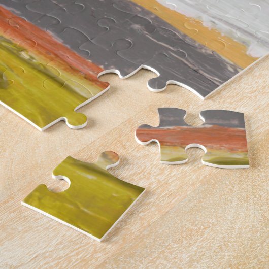 Puzzle Cercles jaunes et orange sur Arrière - plan multic (Côté)