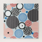 Puzzle Cercles multicolores, design motif graphique. (Horizontal)