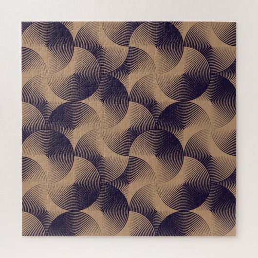 Puzzle Cercles Optiques Illusion : Géométrique sans joint (Vertical)