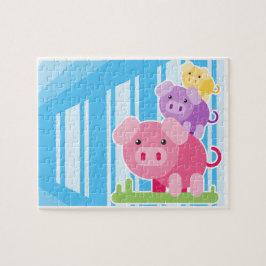 puzzle cerdos niños legpuzzel