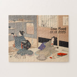 Puzzle Cérémonie de thé japonais Vintage sur mesure Art 2