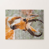 Puzzle Cerf Antilope Wyoming. (Horizontal)