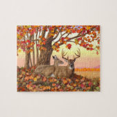 Puzzle Cerf blanc en automne Nouvelle-Angleterre Couleurs (Horizontal)
