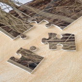 Puzzle Cerf Blanc En Neige (Côté)