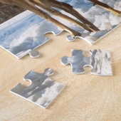 Puzzle Cerf blanc en neige (Côté)